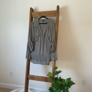 Torrid Harper Sage Georgette Pullover Blouse